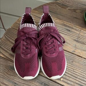 adidas Women's Burgundy Knit Sneakers
